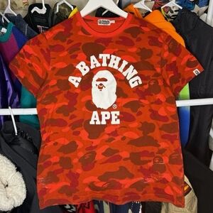 A Bathing Ape (BAPE) Red Camo T-Shirt